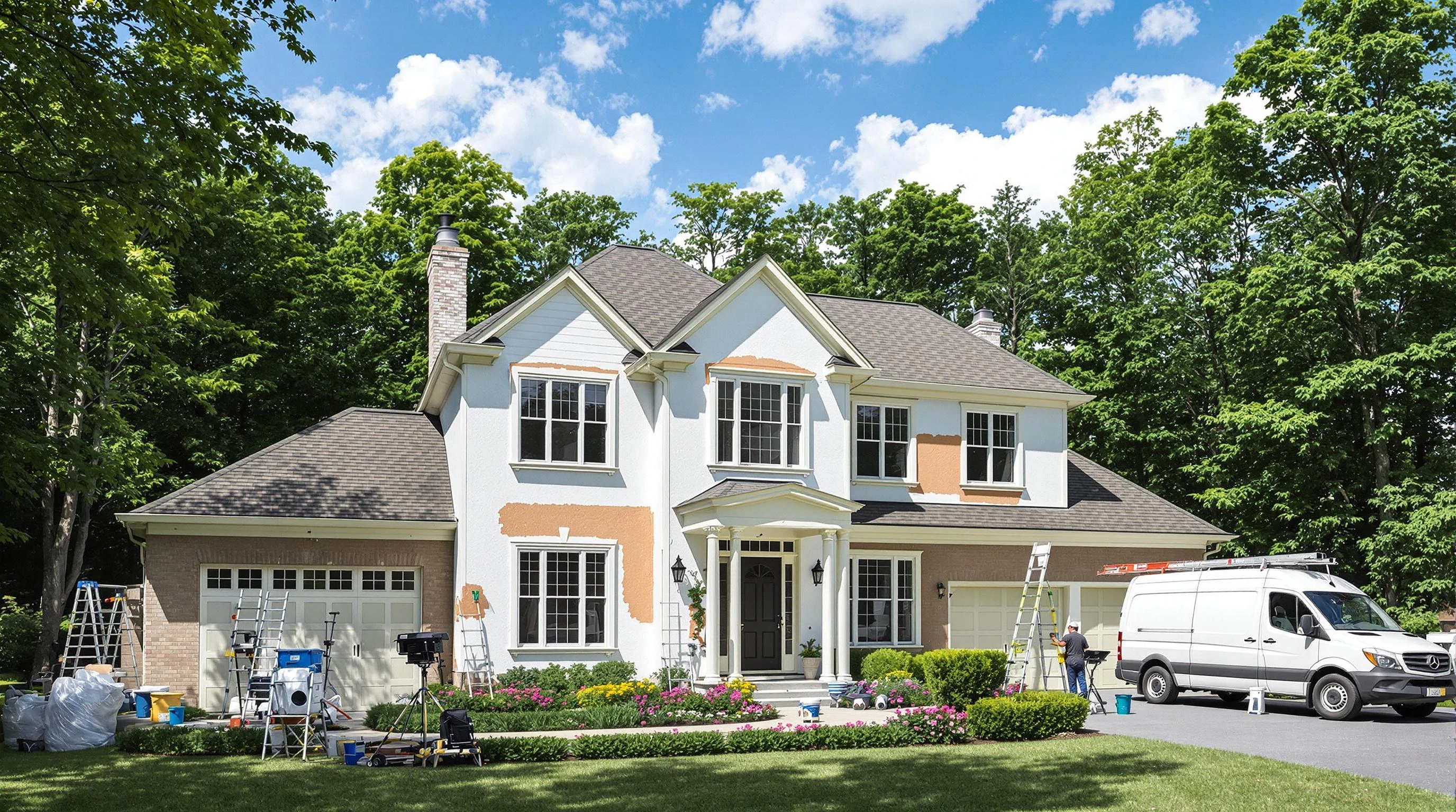 Maple Heights House Painters painting crew working in Cleveland, OH